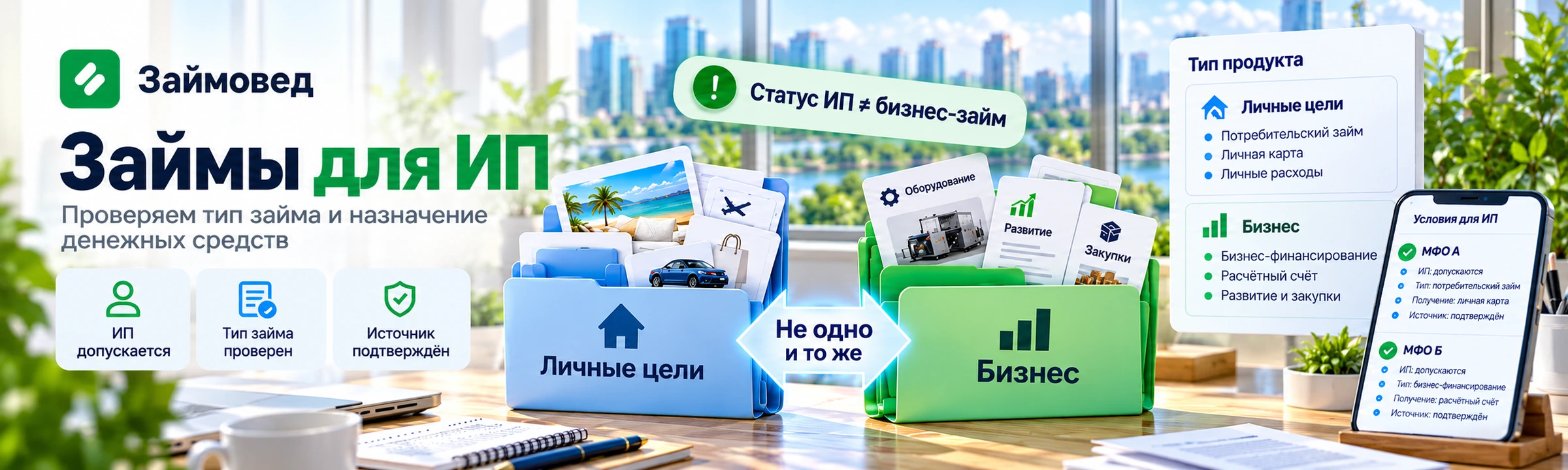 Займы для ИП онлайн на карту